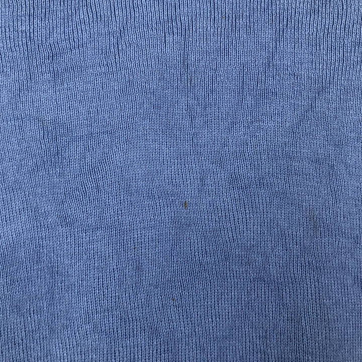 Ralph Lauren POLO by Ralph Lauren V-neck Pima cotton knit sweater, men's size L Pima Cotton Blue type light blue Vintage Second Hand