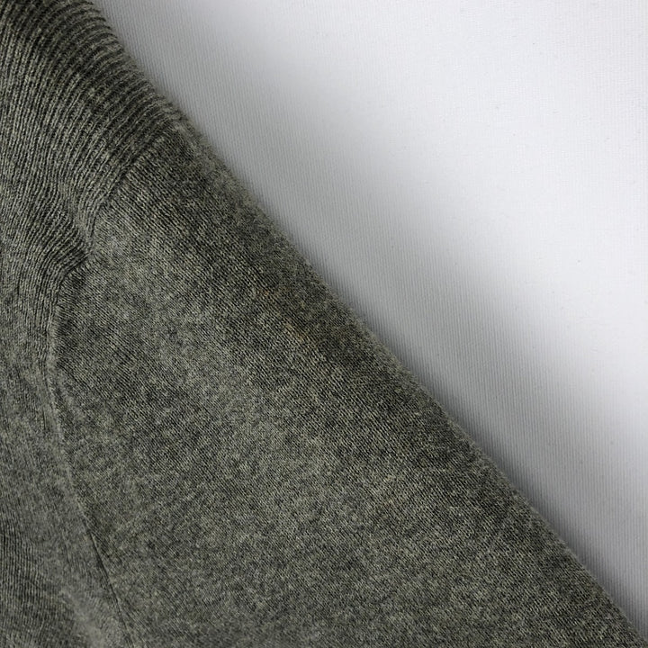 Ralph Lauren POLO by Ralph Lauren V-neck Pima cotton knit sweater, men's size M Pima Cotton Khaki type sage green Vintage Second Hand