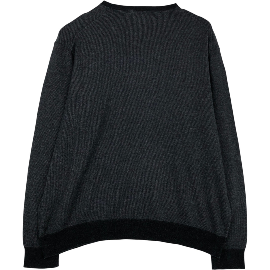 Ralph Lauren POLO RALPH LAUREN Pima Cotton Knit Sweater, Men's Size XL Pima Cotton gray type Vintage Second Hand
