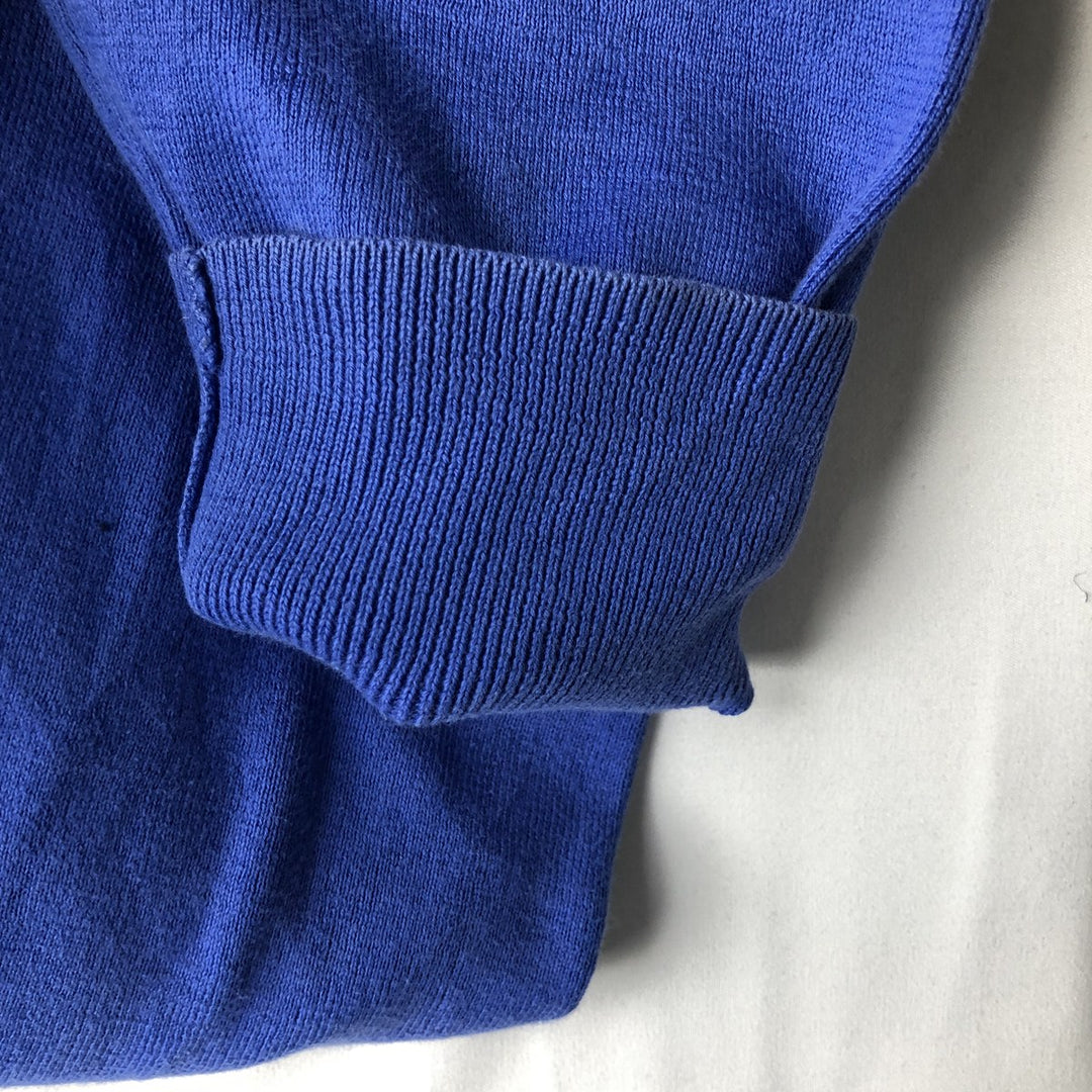 Ralph Lauren POLO RALPH LAUREN Slim Fit V-Neck Pima Cotton Knit Sweater, Men's Size L Pima Cotton blue type Vintage Second Hand