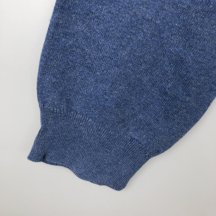 Ralph Lauren POLO RALPH LAUREN PIMA COTTON V-neck knit sweater, men's size XL (approx.) Pima Cotton blue type Vintage Second Hand
