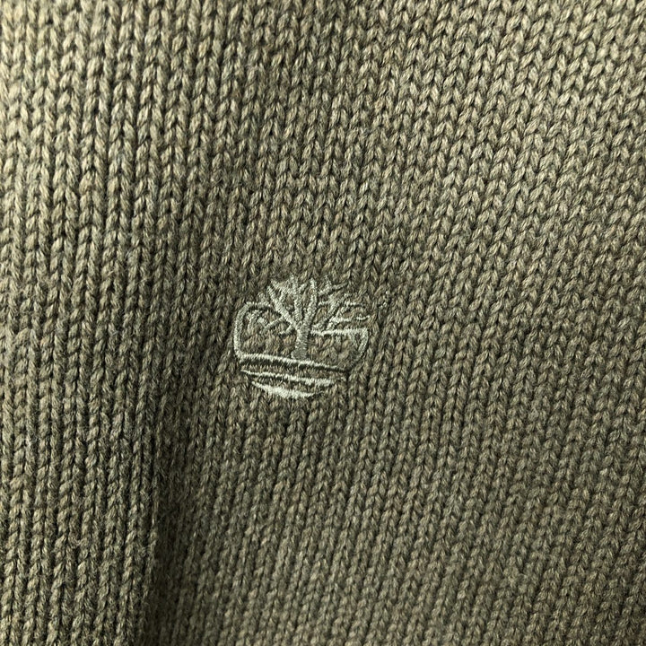 Timberland Cotton Knit Sweater, Men's Size Medium cotton green type Vintage Second Hand