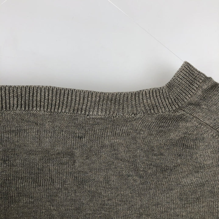 Ralph Lauren Polo by Ralph Lauren PIMA COTTON V-neck knit sweater, men's size S (approx.) Pima Cotton gray type Vintage Second Hand