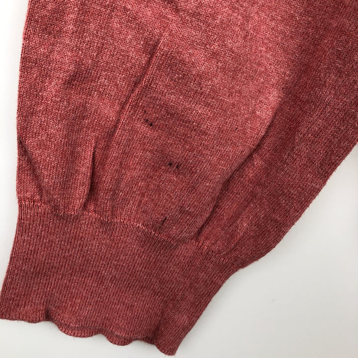 Ralph Lauren POLO RALPH LAUREN V-neck Pima cotton knit sweater, men's XXL size Pima Cotton pink type Vintage Second Hand