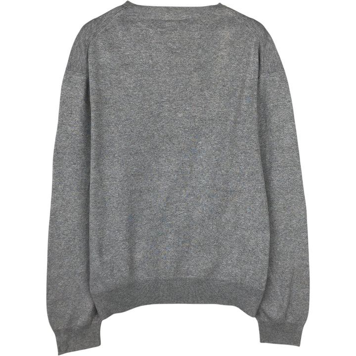 Ralph Lauren POLO RALPH LAUREN SLIM FIT PIMA COTTON V-neck Pima Cotton Knit Sweater (Men's XL equivalent) Pima Cotton gray type Vintage Second Hand