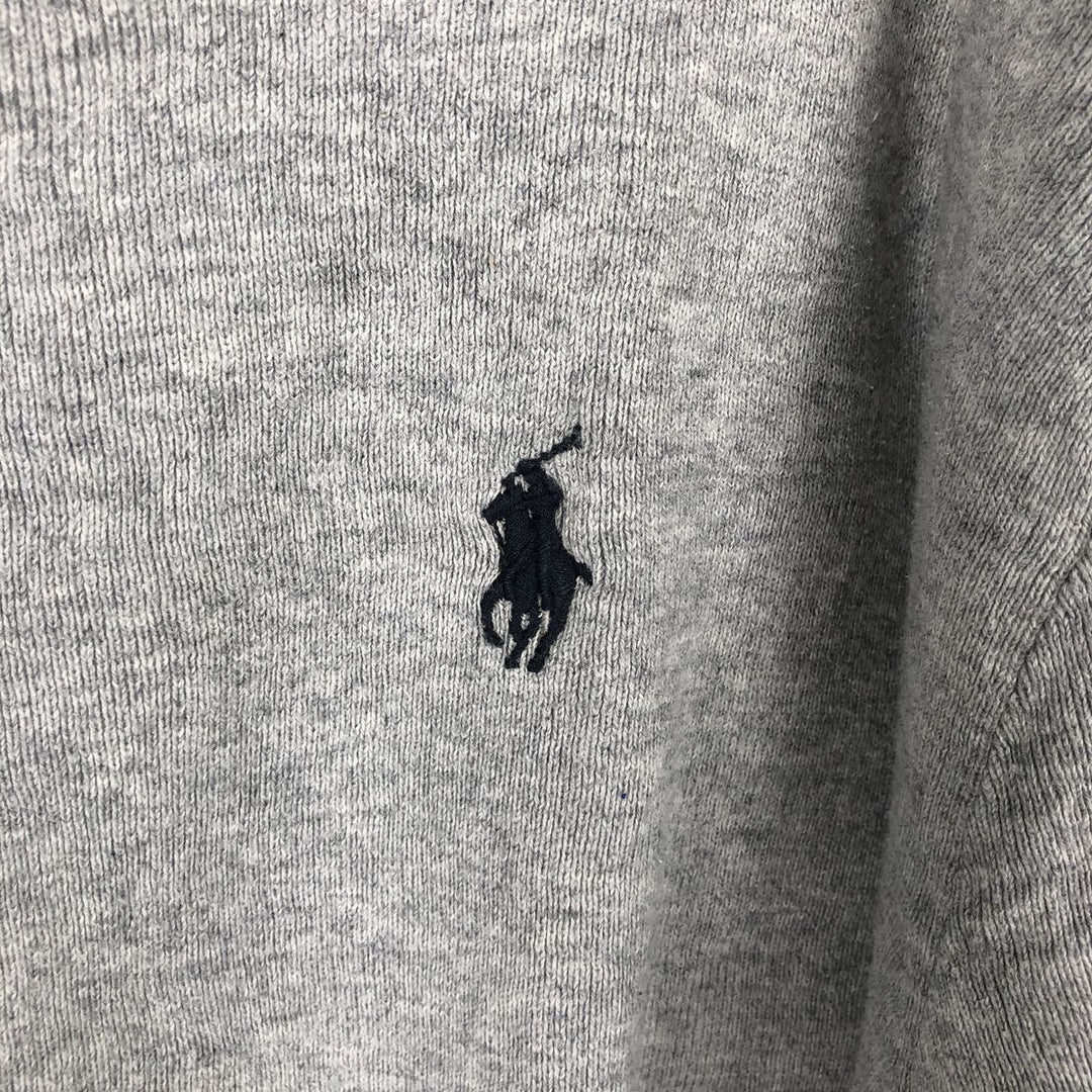 Ralph Lauren POLO RALPH LAUREN SLIM FIT PIMA COTTON V-neck Pima Cotton Knit Sweater (Men's XL equivalent) Pima Cotton gray type Vintage Second Hand