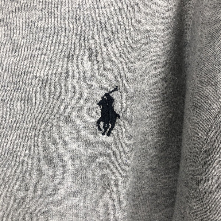 Ralph Lauren POLO RALPH LAUREN SLIM FIT PIMA COTTON V-neck Pima Cotton Knit Sweater (Men's XL equivalent) Pima Cotton gray type Vintage Second Hand