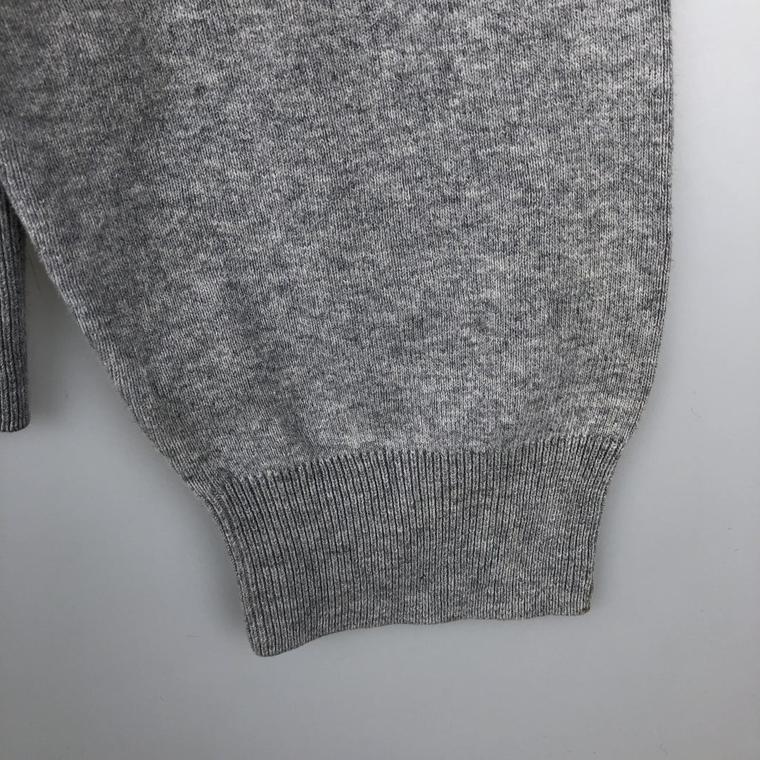 Ralph Lauren POLO RALPH LAUREN SLIM FIT PIMA COTTON V-neck Pima Cotton Knit Sweater (Men's XL equivalent) Pima Cotton gray type Vintage Second Hand