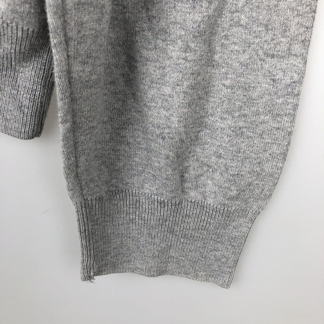 Ralph Lauren POLO RALPH LAUREN SLIM FIT PIMA COTTON V-neck Pima Cotton Knit Sweater (Men's XL equivalent) Pima Cotton gray type Vintage Second Hand