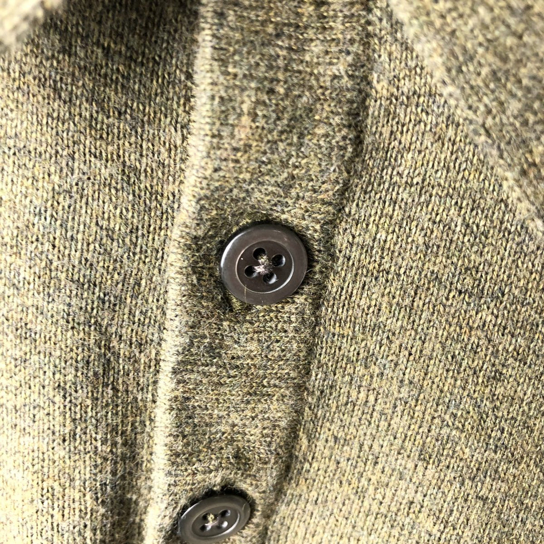 Eddie Bauer polo knit sweater, men's size XL cotton Khaki type brown Vintage Second Hand