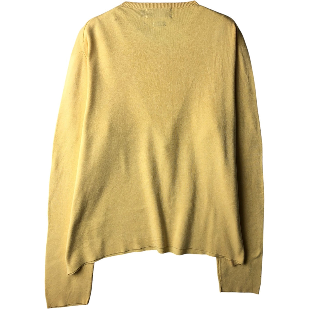 Ralph Lauren POLO by Ralph Lauren Pima Cotton Knit Sweater, Men's XL Pima Cotton yellow type Vintage Second Hand