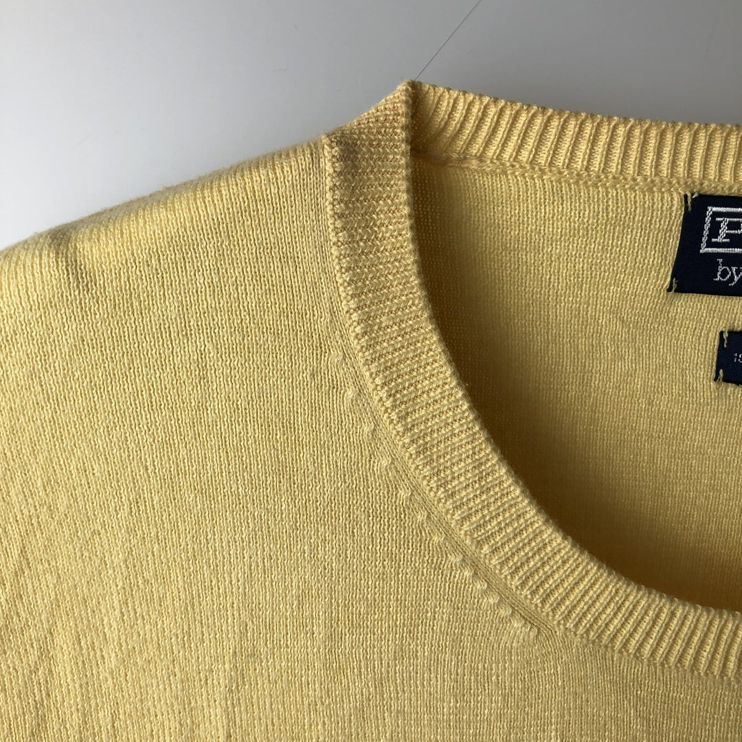 Ralph Lauren POLO by Ralph Lauren Pima Cotton Knit Sweater, Men's XL Pima Cotton yellow type Vintage Second Hand