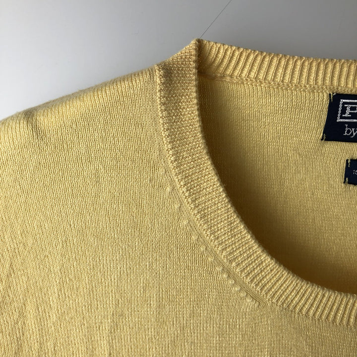 Ralph Lauren POLO by Ralph Lauren Pima Cotton Knit Sweater, Men's XL Pima Cotton yellow type Vintage Second Hand