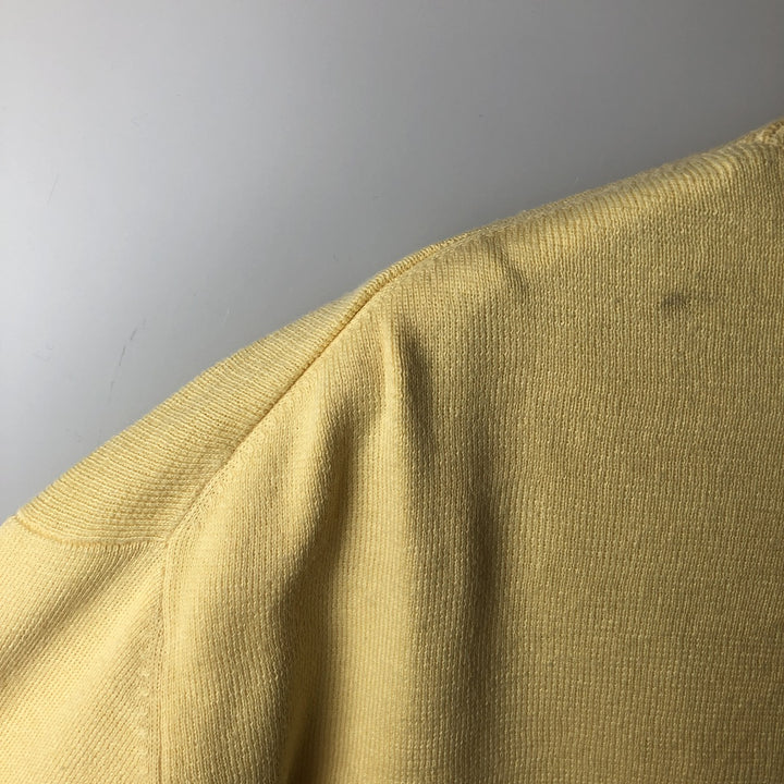 Ralph Lauren POLO by Ralph Lauren Pima Cotton Knit Sweater, Men's XL Pima Cotton yellow type Vintage Second Hand