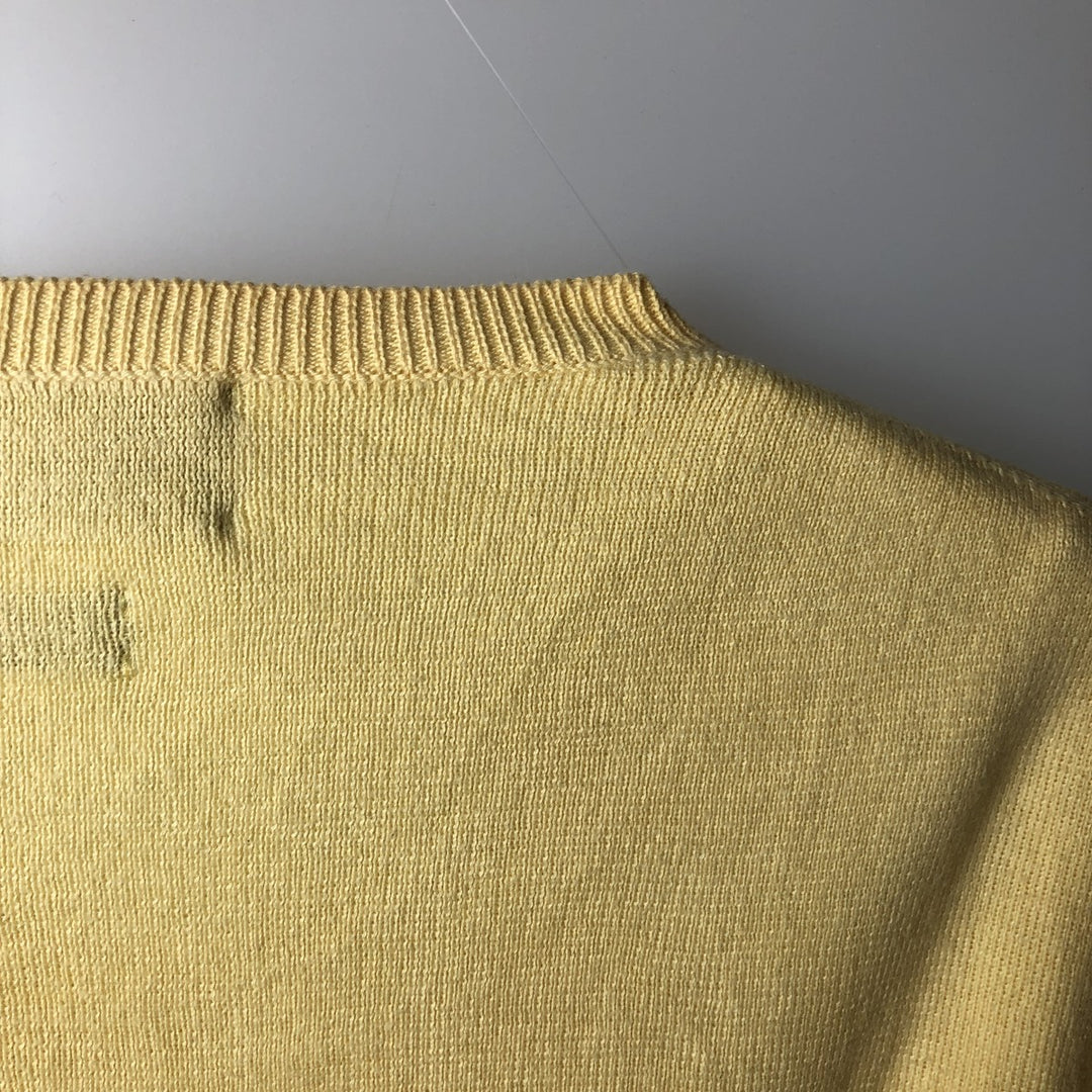 Ralph Lauren POLO by Ralph Lauren Pima Cotton Knit Sweater, Men's XL Pima Cotton yellow type Vintage Second Hand