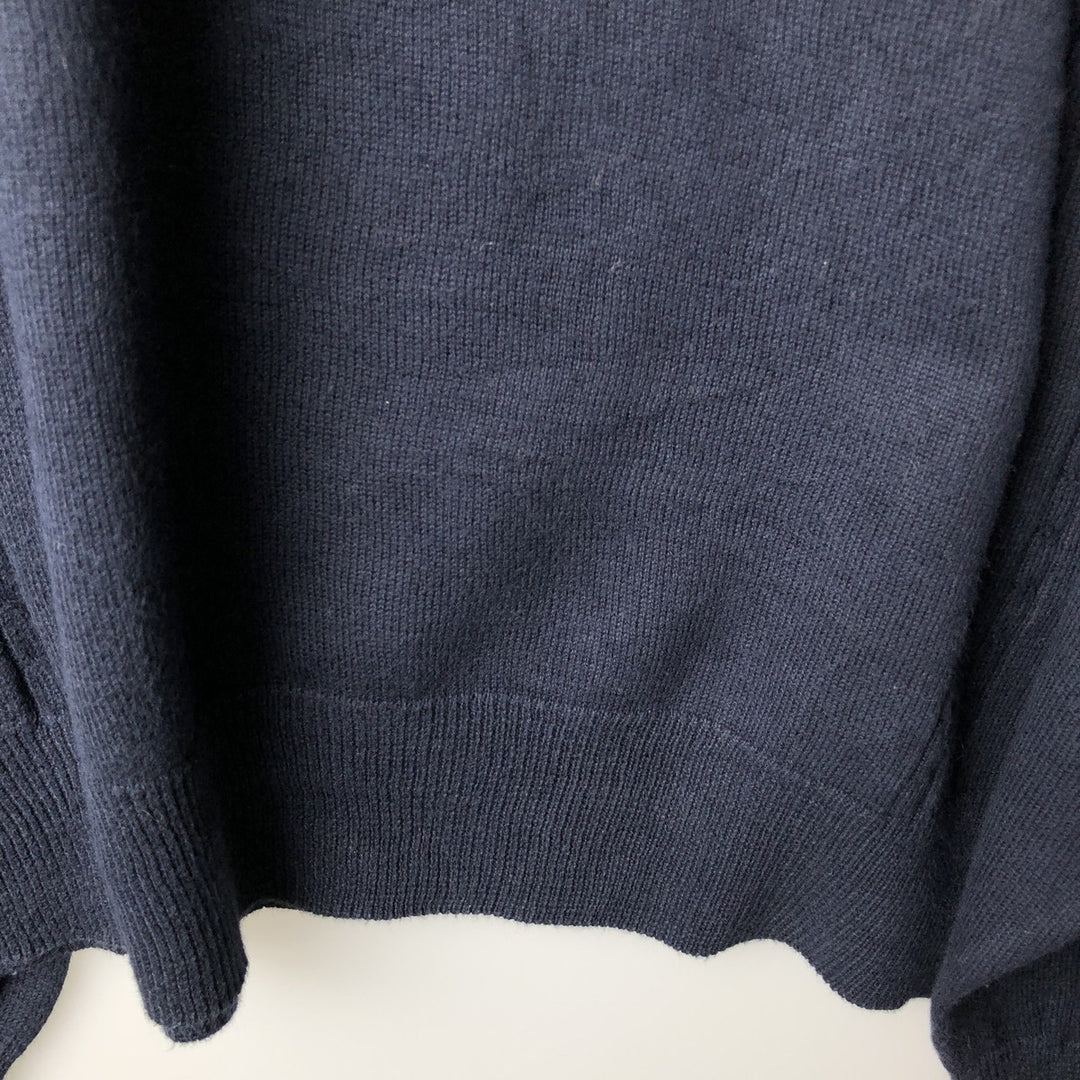 Ralph Lauren CHAPS Polo Knit Sweater, Men's XXL (approx.) cotton navy blue type Vintage Second Hand
