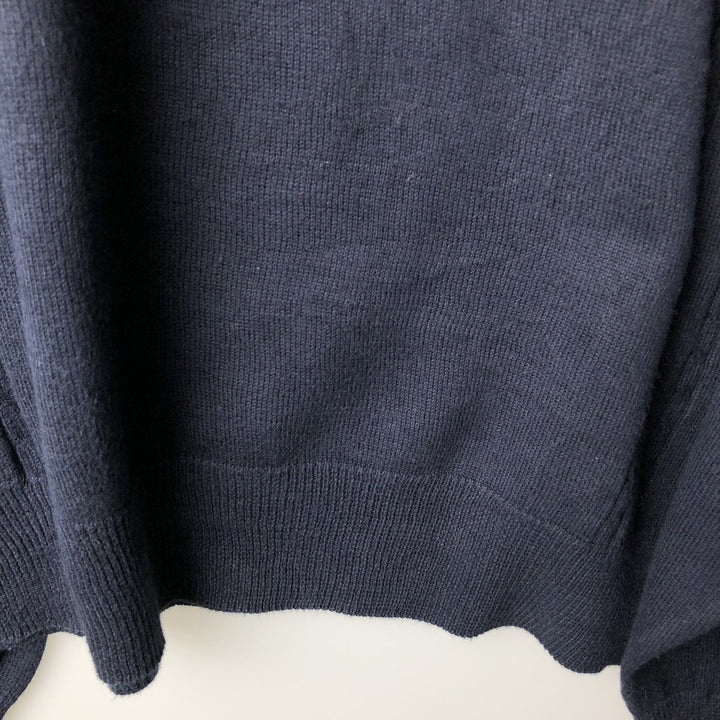 Ralph Lauren CHAPS Polo Knit Sweater, Men's XXL (approx.) cotton navy blue type Vintage Second Hand