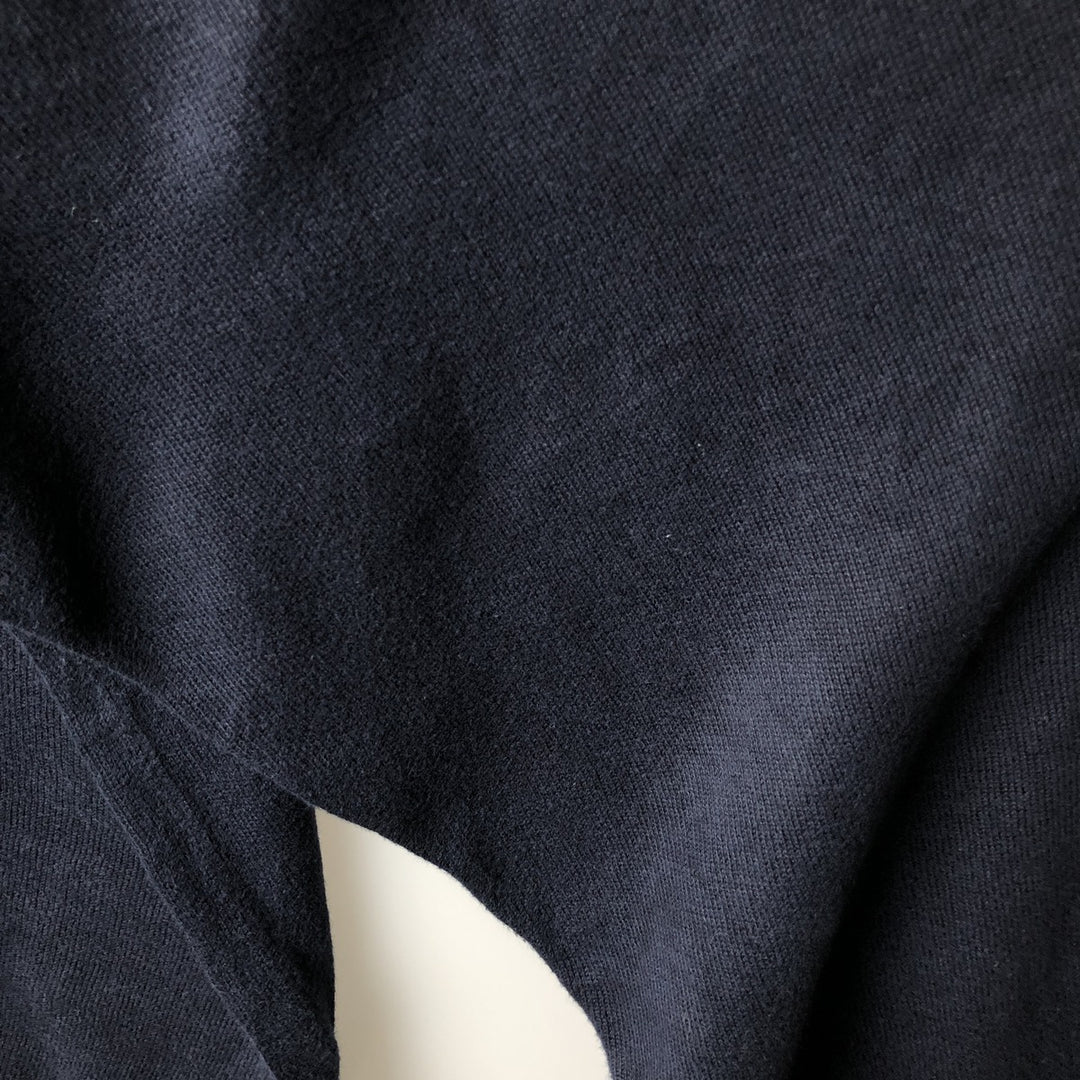 Ralph Lauren CHAPS Polo Knit Sweater, Men's XXL (approx.) cotton navy blue type Vintage Second Hand
