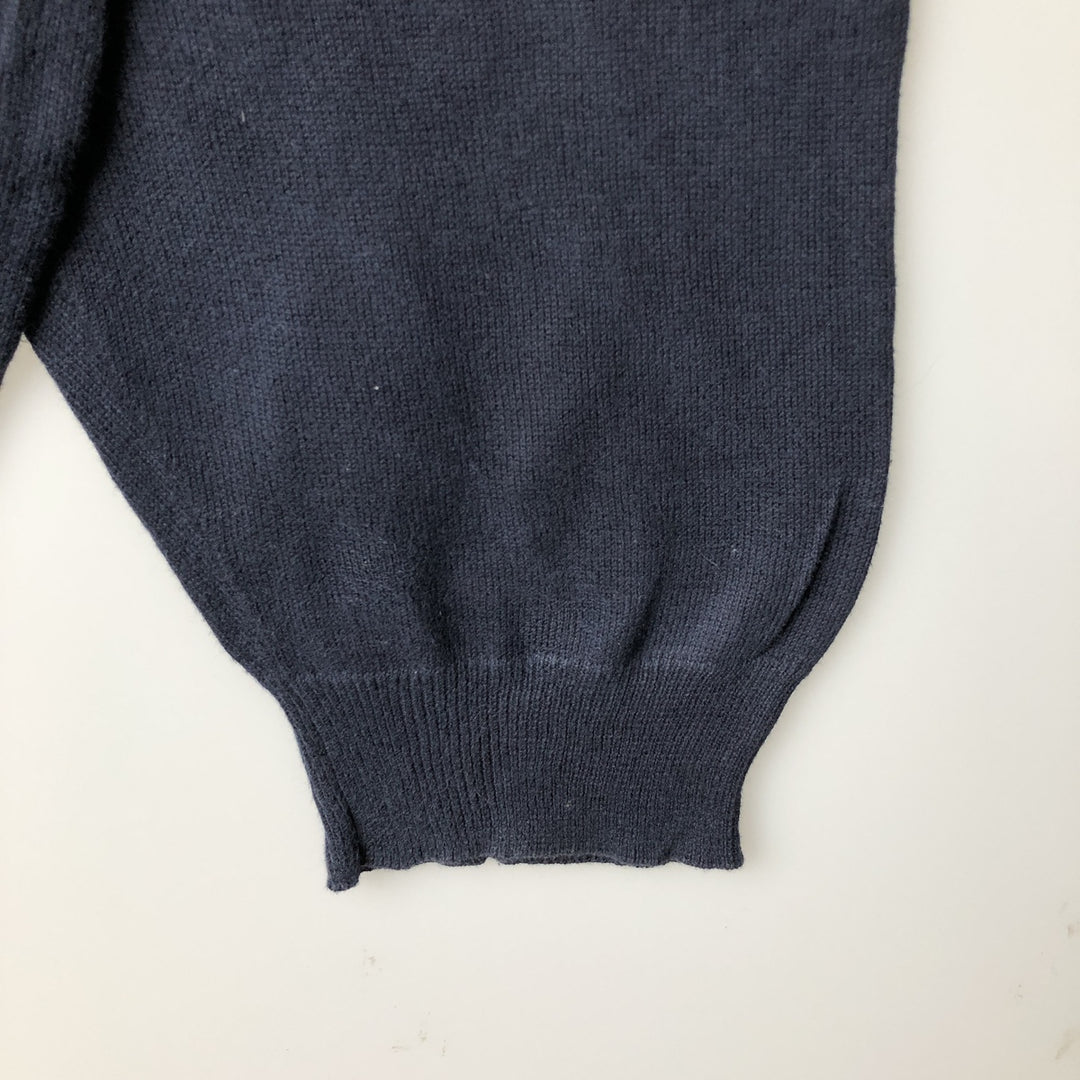 Ralph Lauren CHAPS Polo Knit Sweater, Men's XXL (approx.) cotton navy blue type Vintage Second Hand