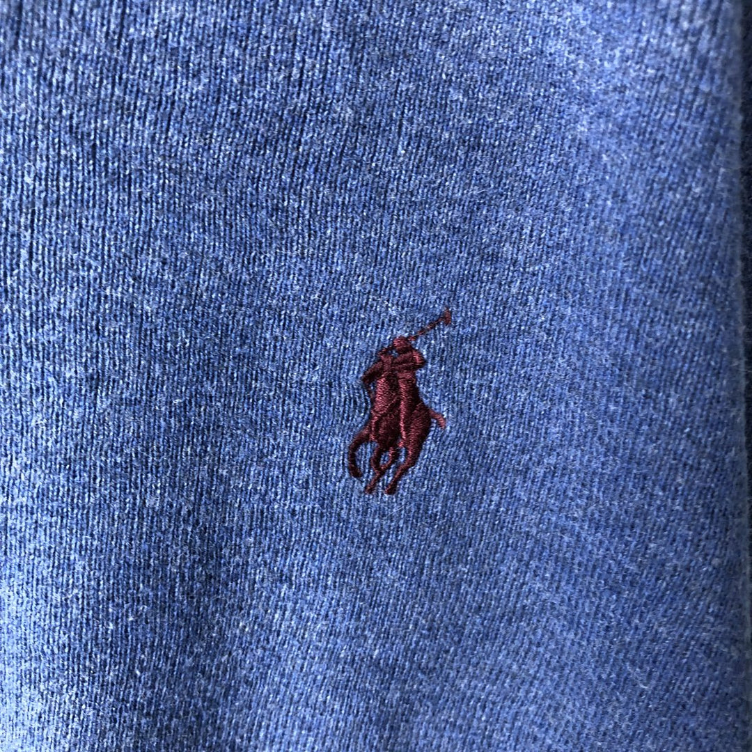 Ralph Lauren POLO RALPH LAUREN PIMA COTTON V-neck Pima cotton knit sweater, men's size L Pima Cotton blue type Vintage Second Hand