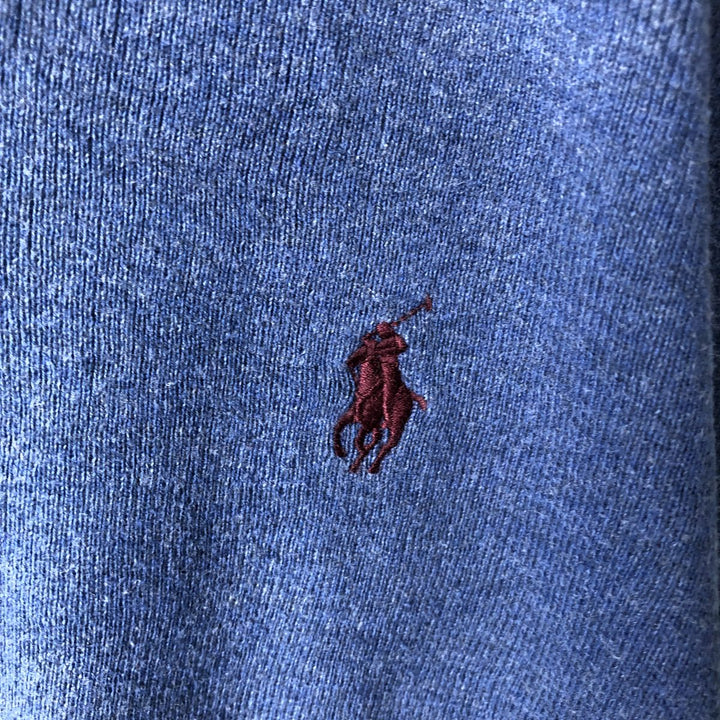 Ralph Lauren POLO RALPH LAUREN PIMA COTTON V-neck Pima cotton knit sweater, men's size L Pima Cotton blue type Vintage Second Hand
