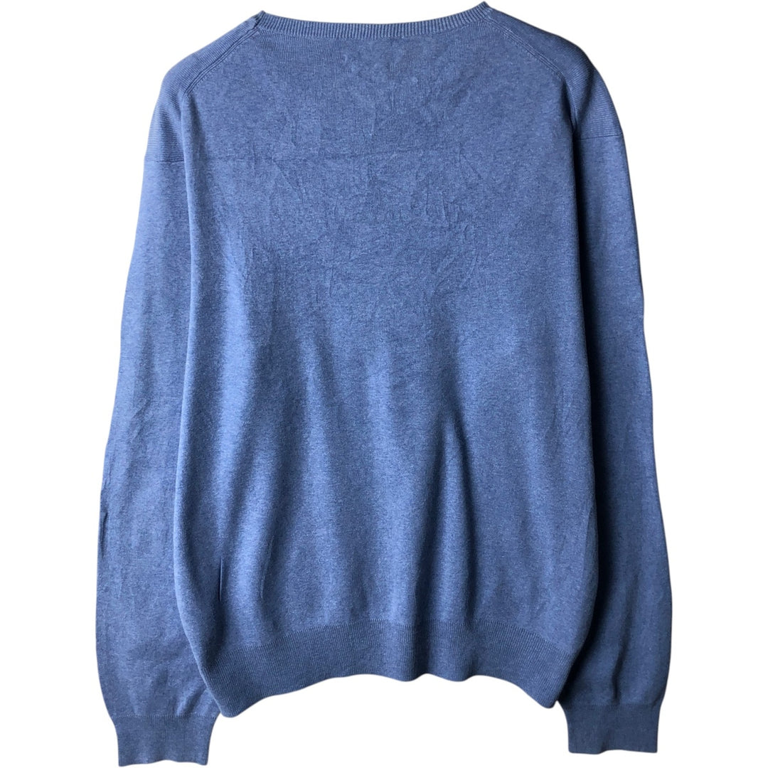 Ralph Lauren POLO RALPH LAUREN PIMA COTTON Pima Cotton Knit Sweater, Men's Size L Pima Cotton Blue type light blue Vintage Second Hand