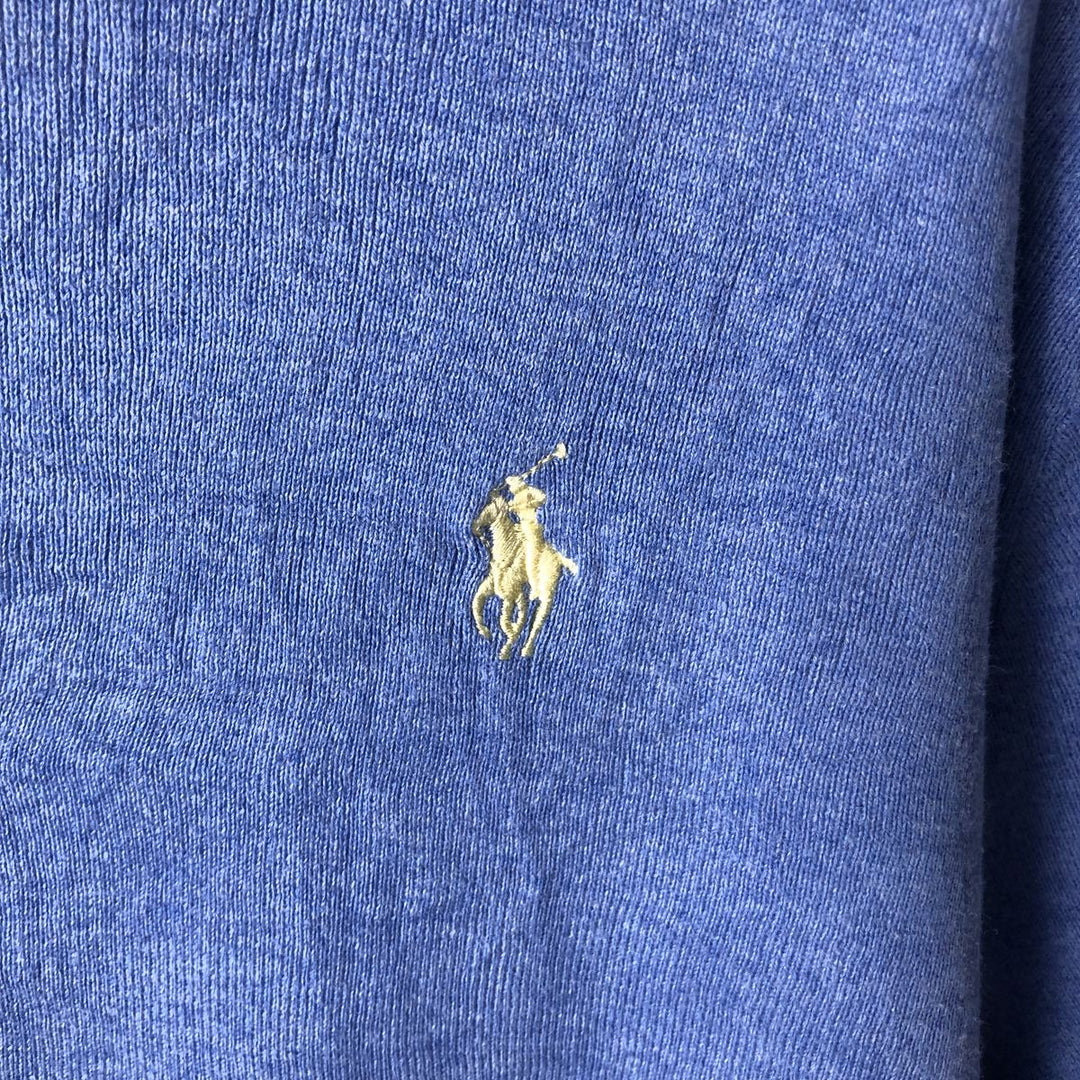 Ralph Lauren POLO RALPH LAUREN PIMA COTTON Pima Cotton Knit Sweater, Men's Size L Pima Cotton Blue type light blue Vintage Second Hand