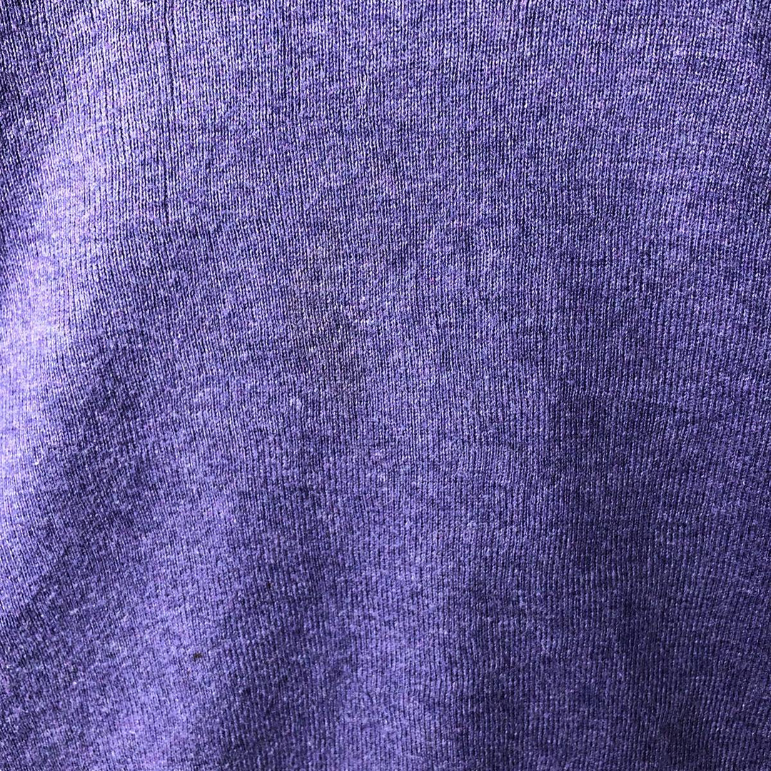 Ralph Lauren POLO by Ralph Lauren V-neck Pima cotton knit sweater, men's size M Pima Cotton purple type Vintage Second Hand