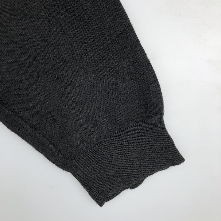 Ralph Lauren POLO by Ralph Lauren V-neck Pima cotton knit sweater, men's size L Pima Cotton black type Vintage Second Hand