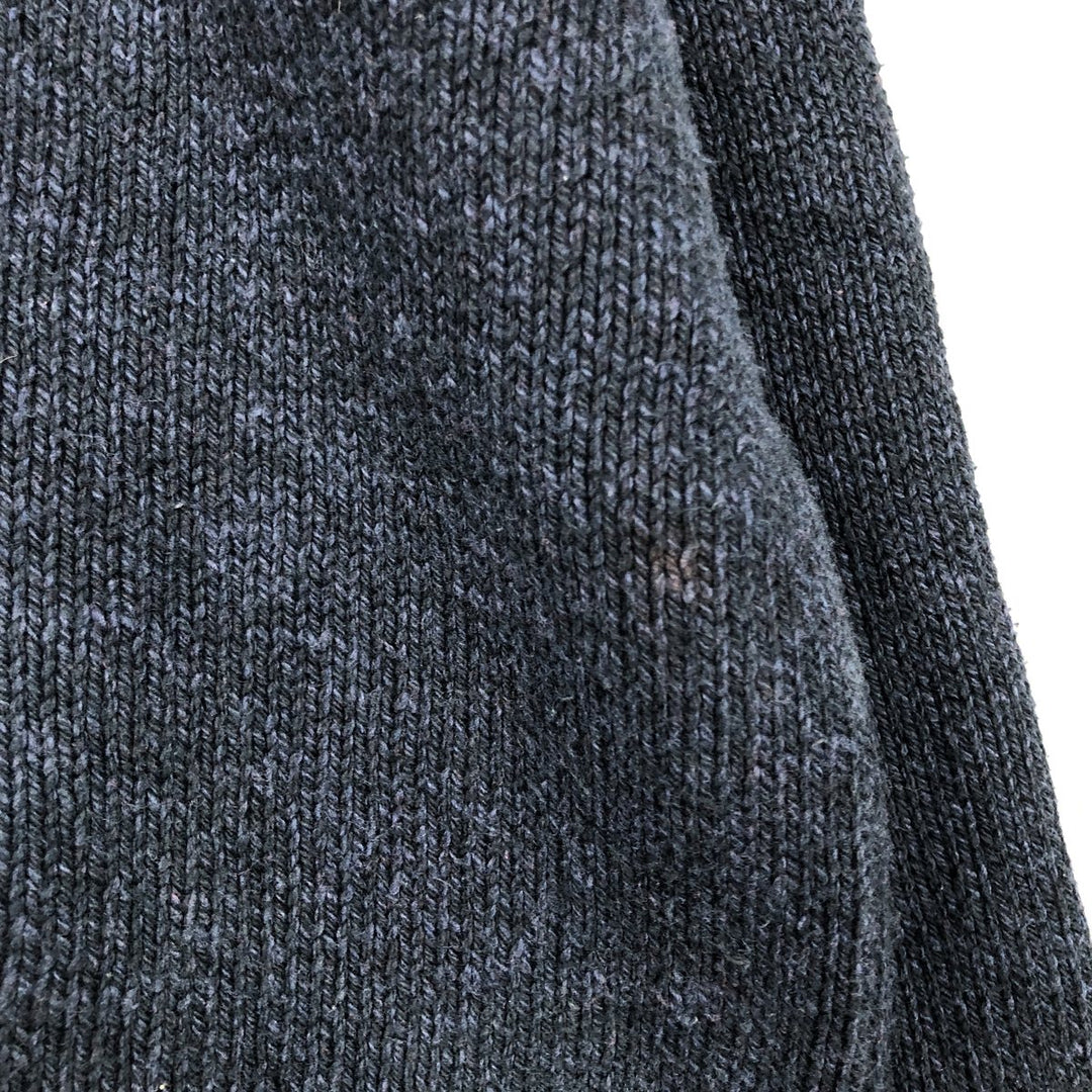 Ralph Lauren POLO by Ralph Lauren V-neck cotton knit sweater, men's XL size cotton navy blue type Vintage Second Hand