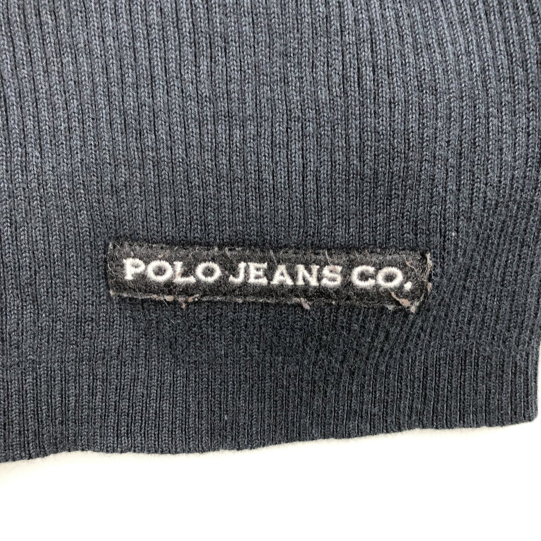 2000'S Ralph Lauren Polo Jeans Company cotton knit sweater, men's size XL cotton black type Vintage Second Hand