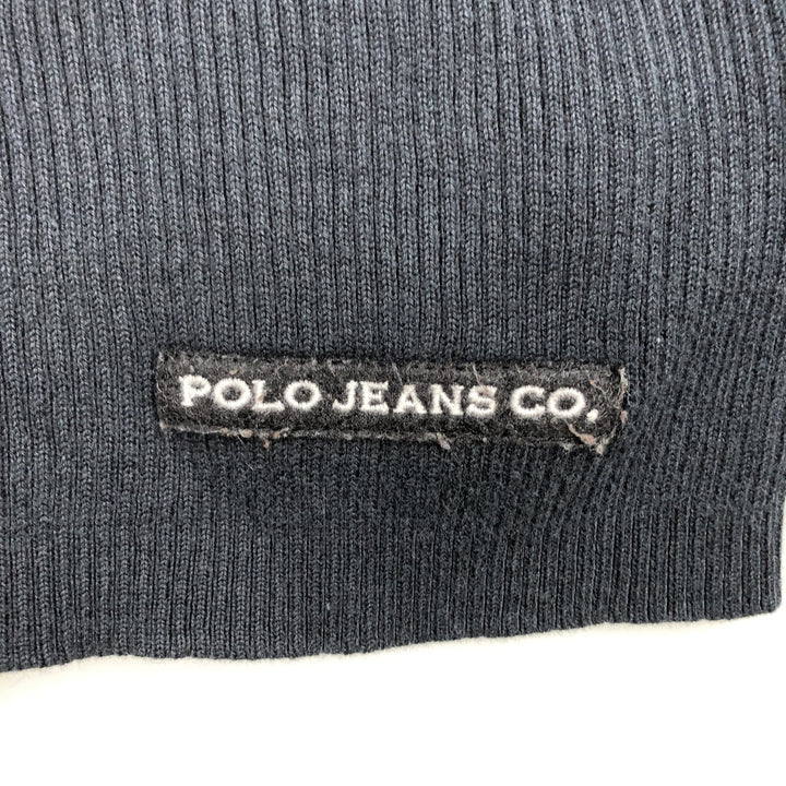 2000'S Ralph Lauren Polo Jeans Company cotton knit sweater, men's size XL cotton black type Vintage Second Hand