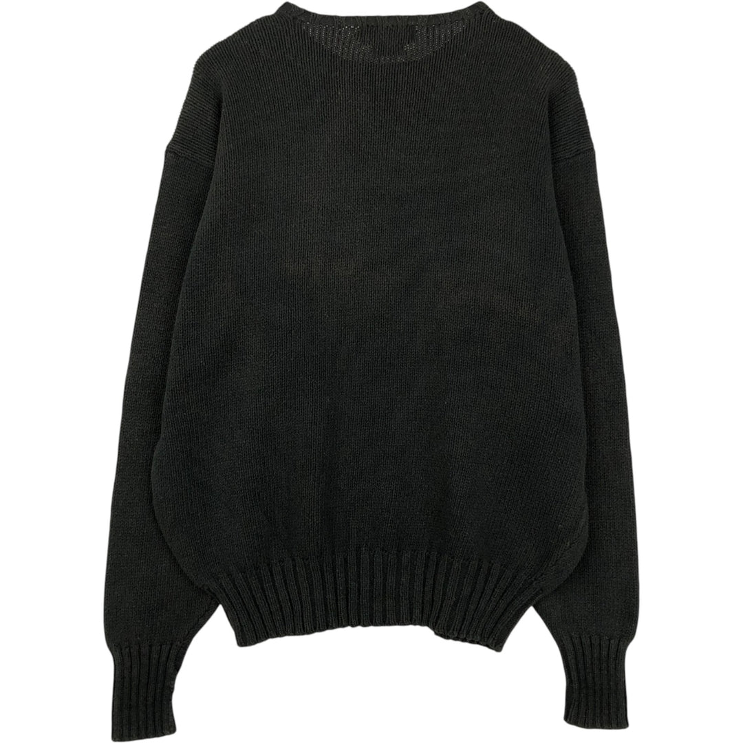 Ralph Lauren POLO by Ralph Lauren Cotton Knit Sweater Men's XL cotton black type Vintage Second Hand
