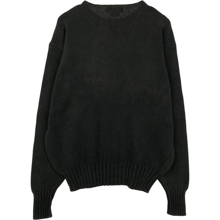 Ralph Lauren POLO by Ralph Lauren Cotton Knit Sweater Men's XL cotton black type Vintage Second Hand