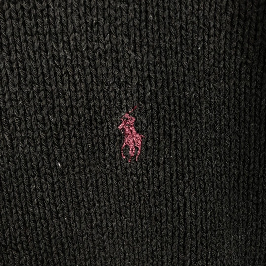 Ralph Lauren POLO by Ralph Lauren Cotton Knit Sweater Men's XL cotton black type Vintage Second Hand