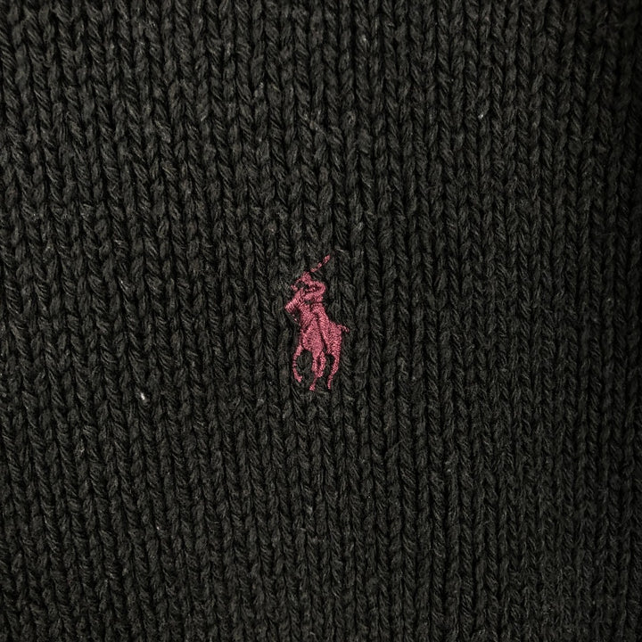 Ralph Lauren POLO by Ralph Lauren Cotton Knit Sweater Men's XL cotton black type Vintage Second Hand