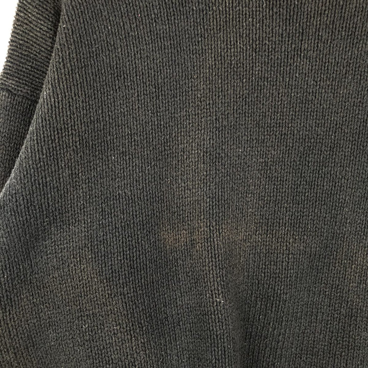 Ralph Lauren POLO by Ralph Lauren Cotton Knit Sweater Men's XL cotton black type Vintage Second Hand