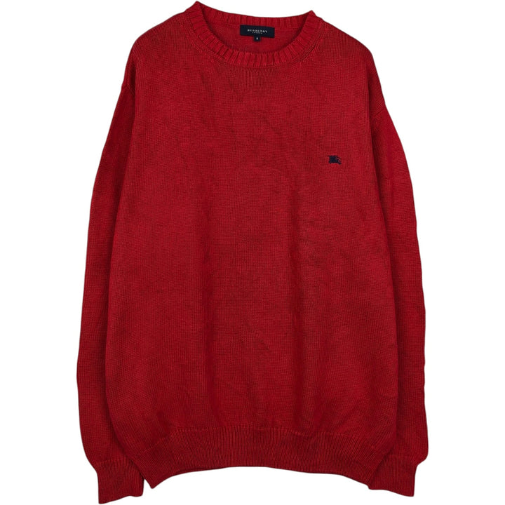 Burberry's BURBERRYS OF LONDON cotton knit sweater, men's size XXL equivalent. cotton red type Vintage Second Hand