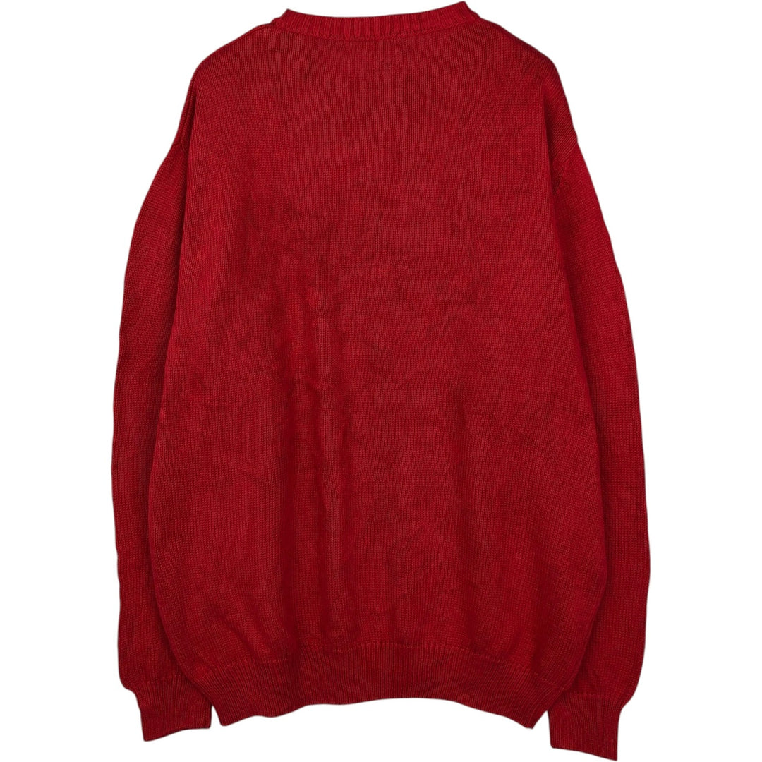 Burberry's BURBERRYS OF LONDON cotton knit sweater, men's size XXL equivalent. cotton red type Vintage Second Hand