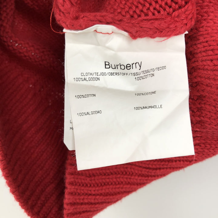 Burberry's BURBERRYS OF LONDON cotton knit sweater, men's size XXL equivalent. cotton red type Vintage Second Hand
