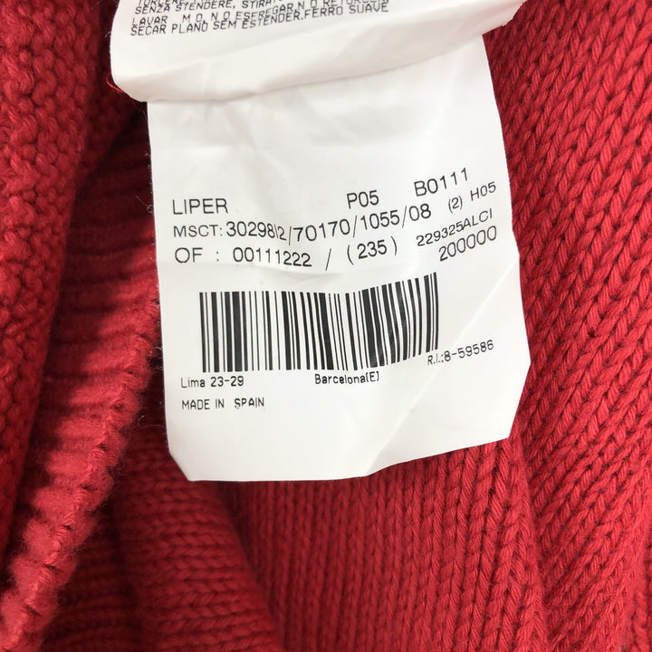 Burberry's BURBERRYS OF LONDON cotton knit sweater, men's size XXL equivalent. cotton red type Vintage Second Hand