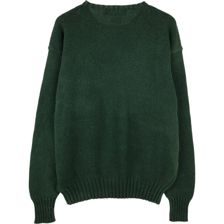 Ralph Lauren POLO by Ralph Lauren Cotton Knit Sweater Men's XL cotton Green type dark green Vintage Second Hand