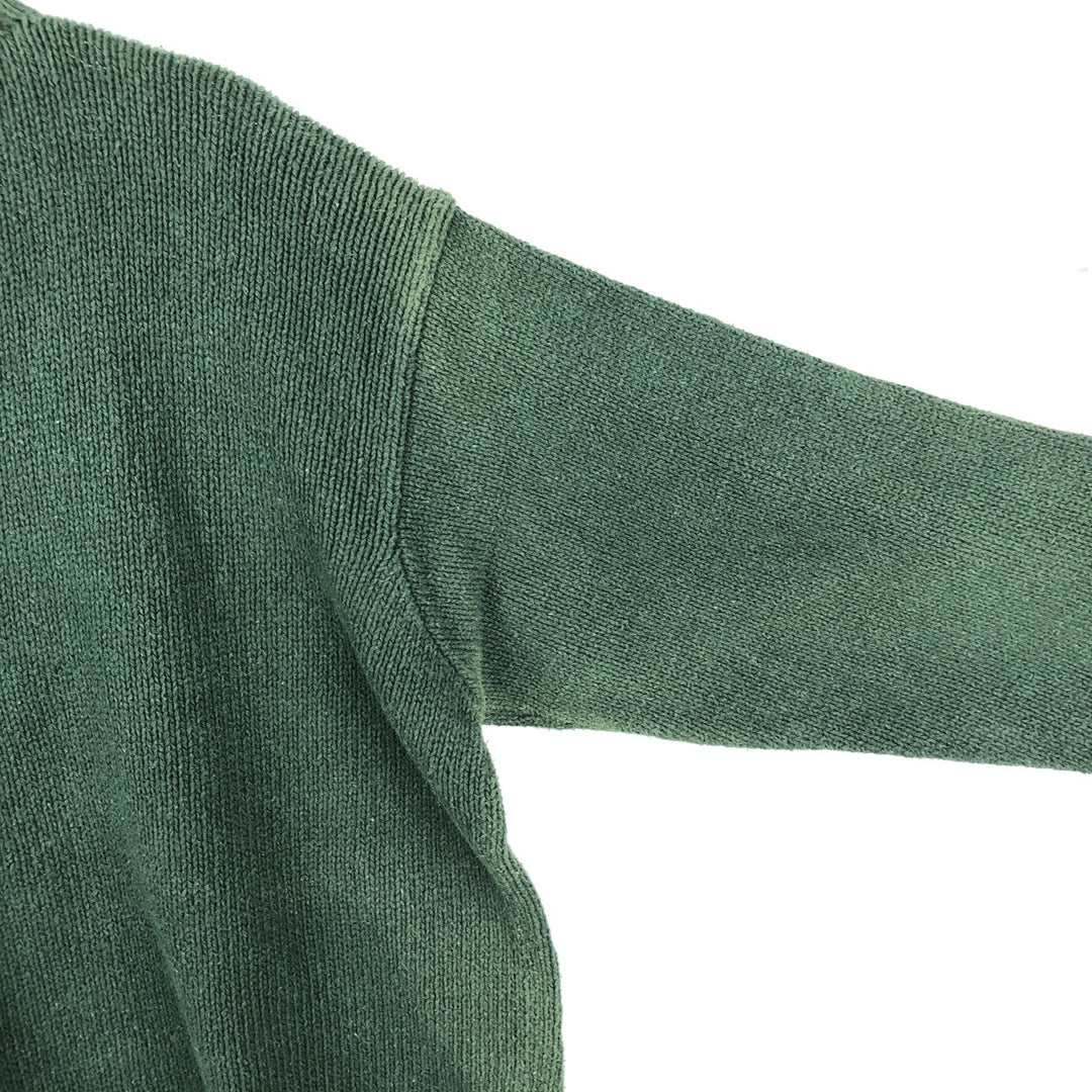 Ralph Lauren POLO by Ralph Lauren Cotton Knit Sweater Men's XL cotton Green type dark green Vintage Second Hand
