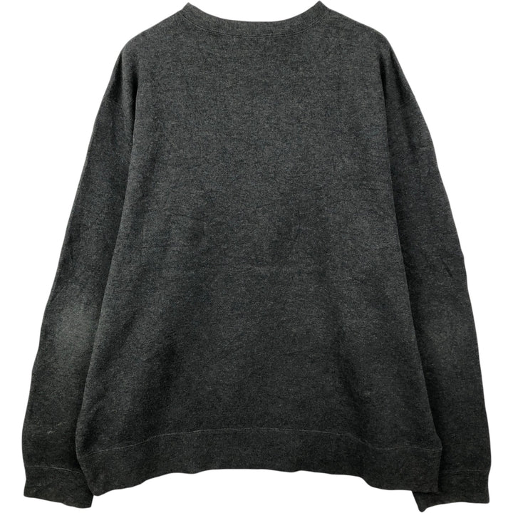 Ralph Lauren POLO by Ralph Lauren V-neck cotton knit sweater, men's size XXL cotton Charcoal Vintage Second Hand