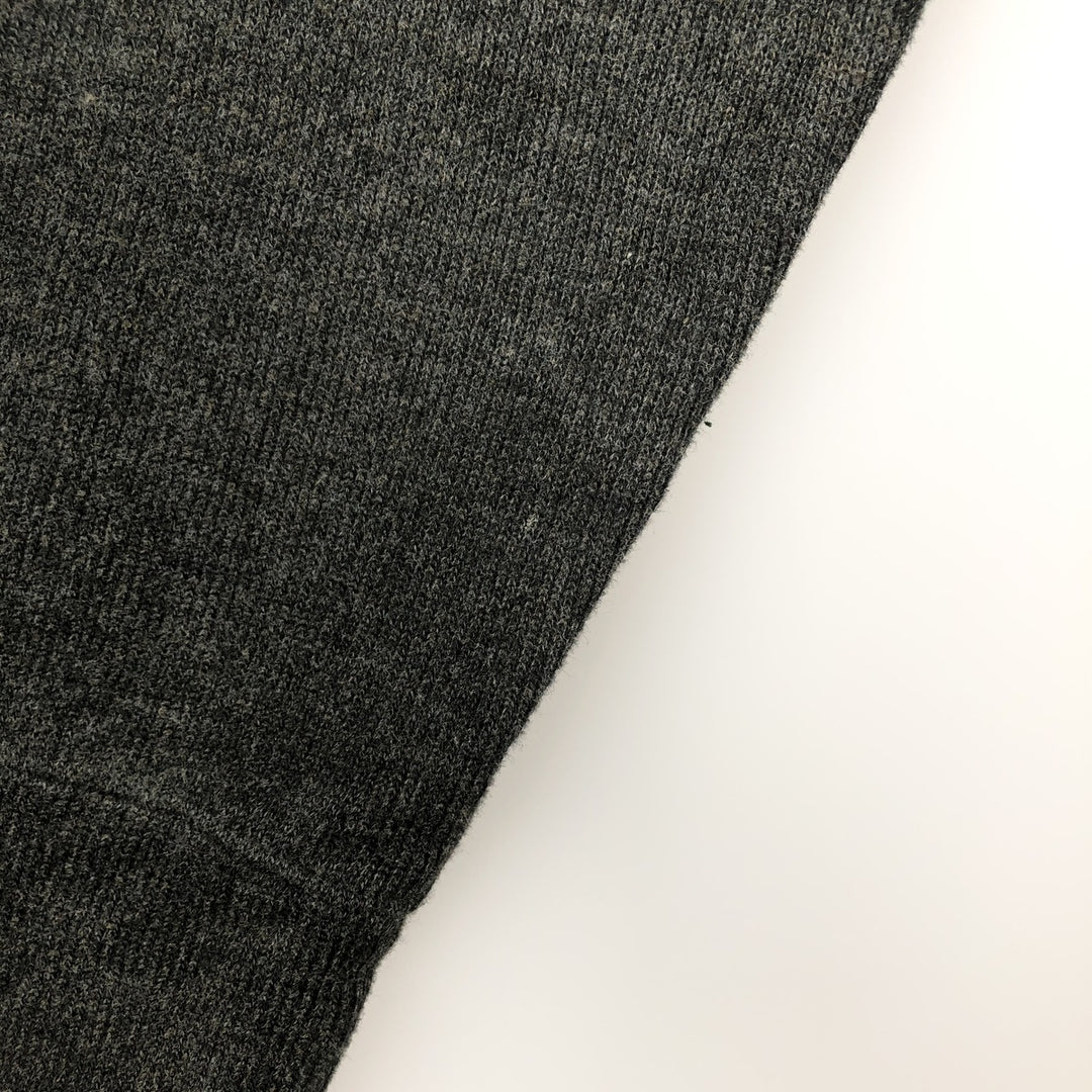 Ralph Lauren POLO by Ralph Lauren V-neck cotton knit sweater, men's size XXL cotton Charcoal Vintage Second Hand