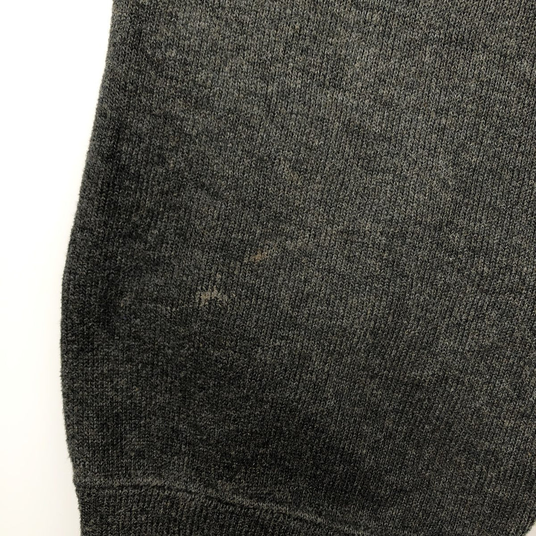 Ralph Lauren POLO by Ralph Lauren V-neck cotton knit sweater, men's size XXL cotton Charcoal Vintage Second Hand
