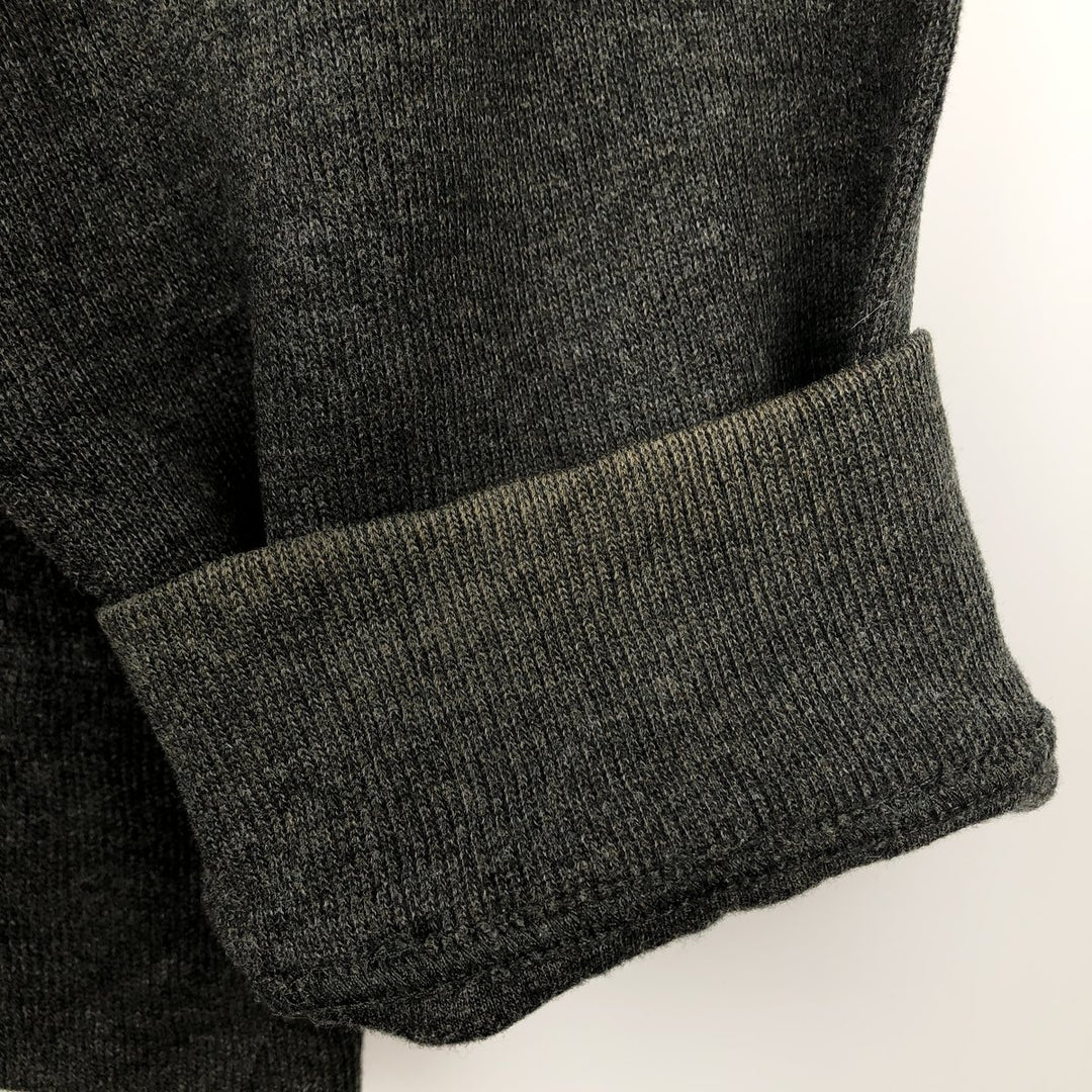 Ralph Lauren POLO by Ralph Lauren V-neck cotton knit sweater, men's size XXL cotton Charcoal Vintage Second Hand