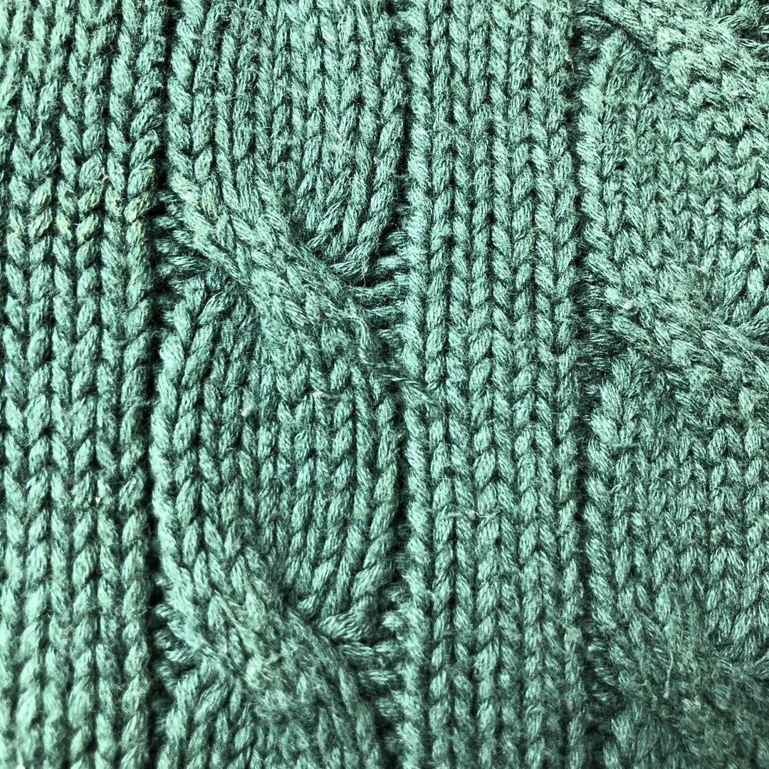 GAP V-neck cotton knit sweater, made in the UK, men's size L equivalent. cotton green type Vintage Second Hand
