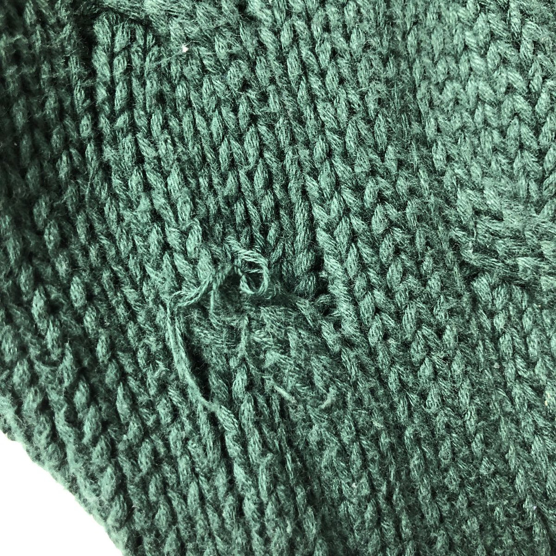 GAP V-neck cotton knit sweater, made in the UK, men's size L equivalent. cotton green type Vintage Second Hand