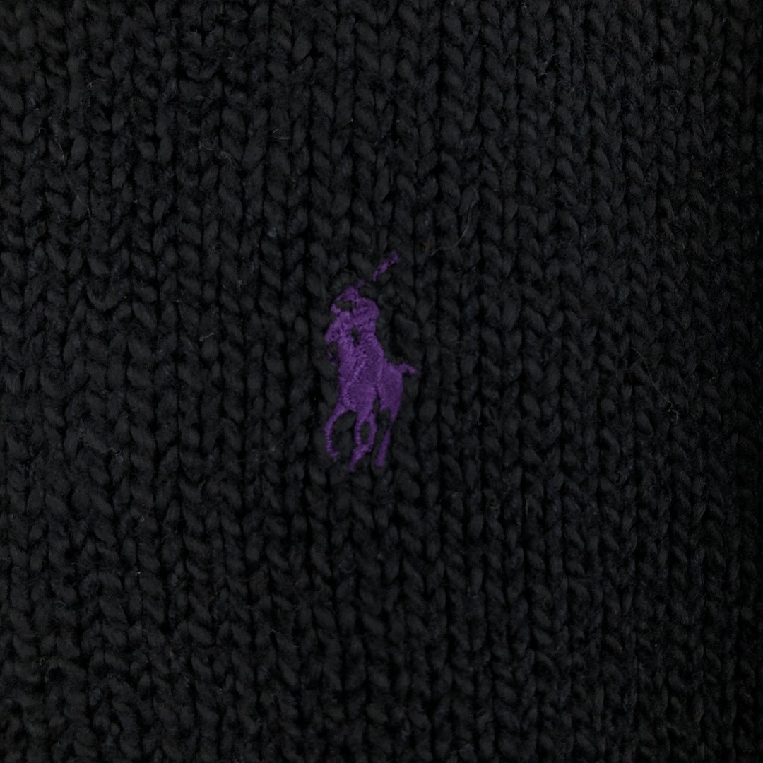 Ralph Lauren POLO by Ralph Lauren Cotton Knit Sweater Men's XL cotton black type Vintage Second Hand